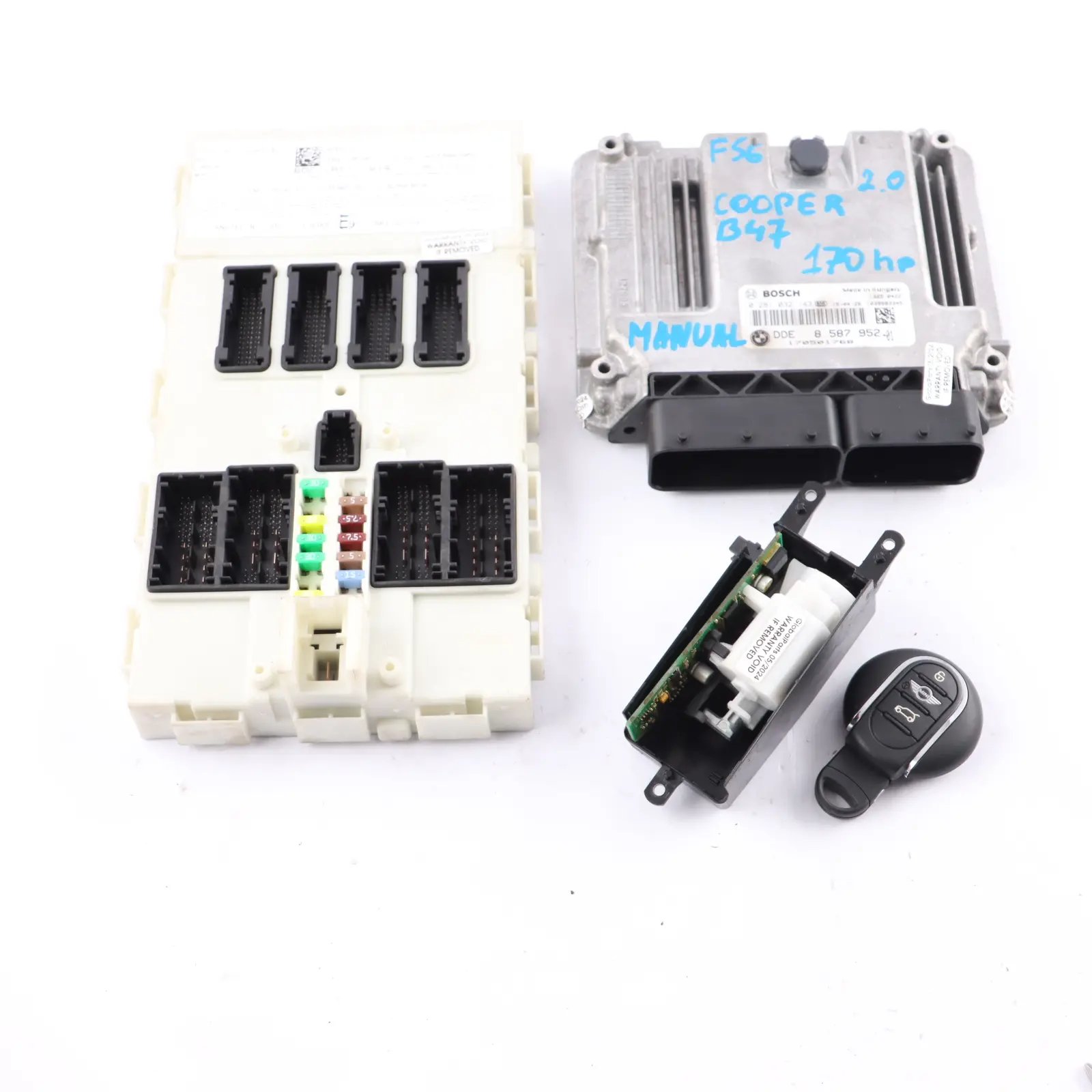 Mini F55 F56 B47 170PS Motor Steuergerät DDE 8587952 Schlüssel BDC Manuell