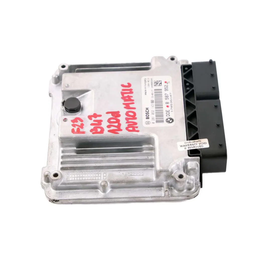B47 Diesel ECU Engine Unit DDE Automatic to BMW F20 F21 F30 LCI 120d 320d with Part number 8587952 BMW F20 F21 F30 LCI 120d 320d B47 Diesel ECU Engine Unit DDE Automatic - SKU 8587952 - Part number 8587952