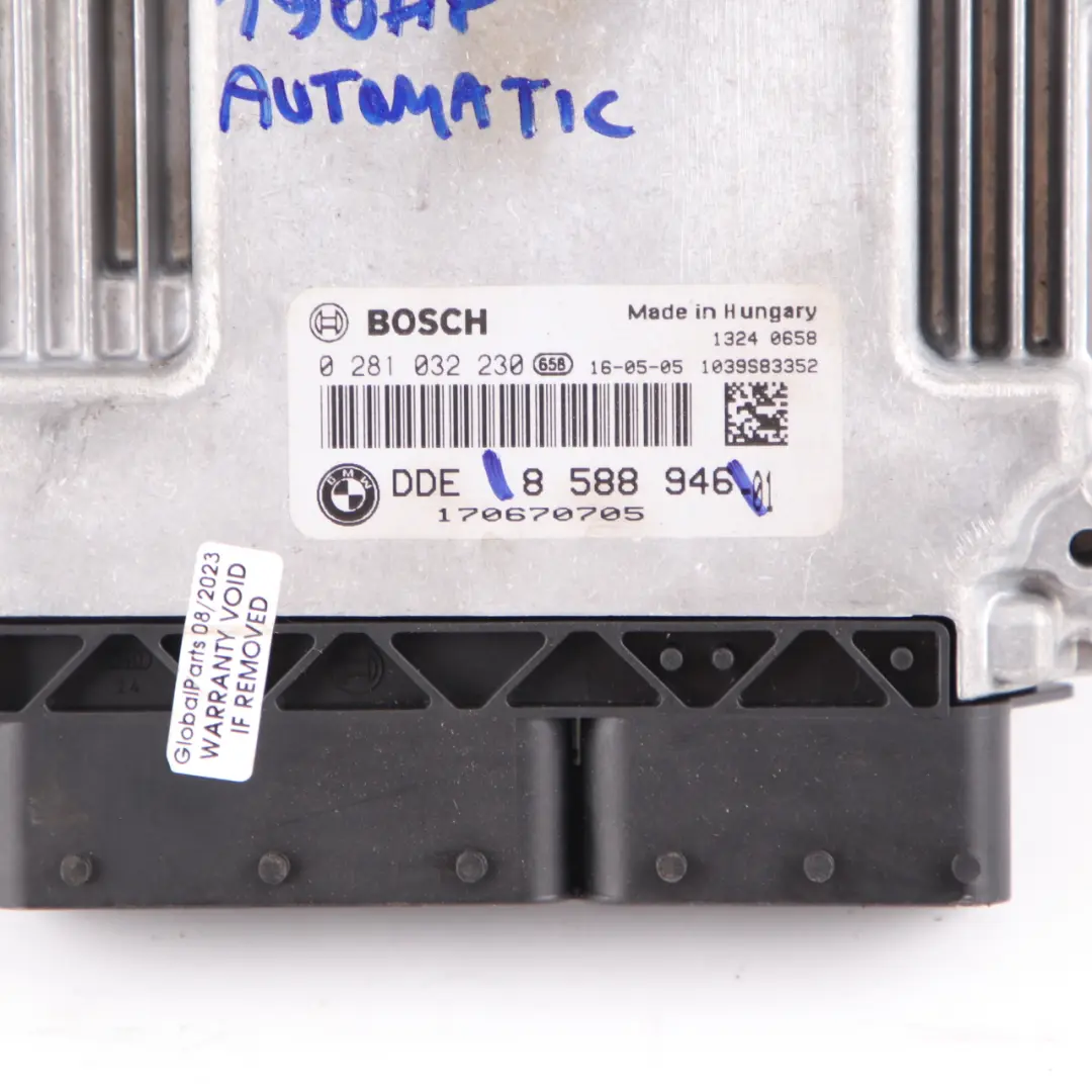 BMW X3 F25 20dX 190HP B47 Sterownik Komputer Silnika ECU DDE 8588946 - SKU 8588946-1 - Numer Części 8598806
