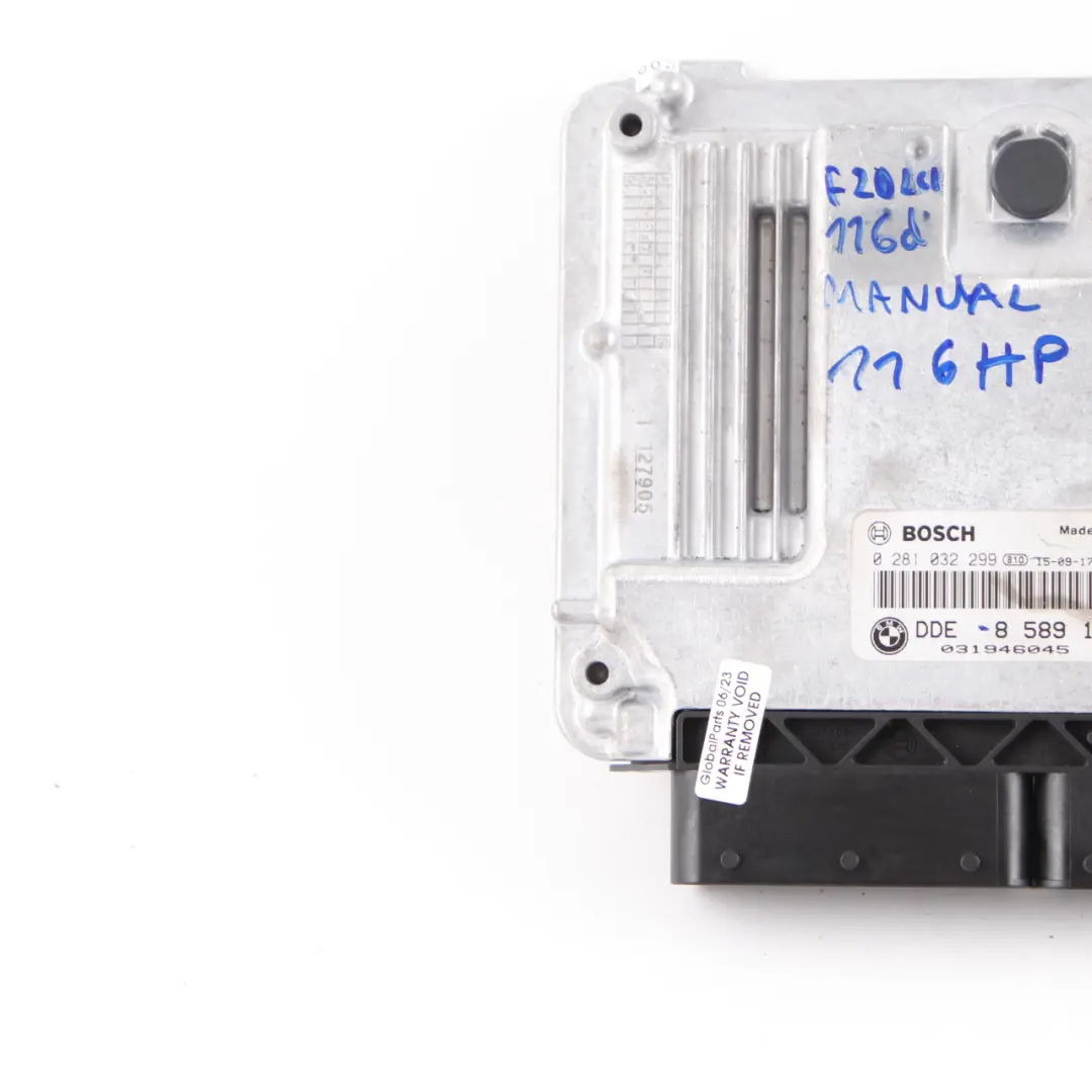 B37 116HP Engine ECU Control Unit DDE Manual to BMW F20 F21 LCI 116d ed with Part number 8589141 BMW F20 F21 LCI 116d ed B37 116HP Engine ECU Control Unit DDE Manual - SKU 8589141-2 - Part number 8589141