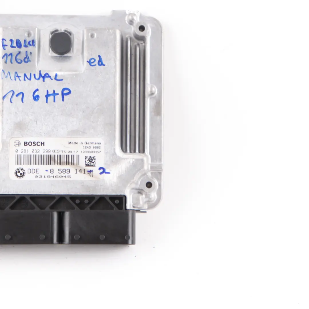 B37 116HP Engine ECU Control Unit DDE Manual to BMW F20 F21 LCI 116d ed with Part number 8589141 BMW F20 F21 LCI 116d ed B37 116HP Engine ECU Control Unit DDE Manual - SKU 8589141-2 - Part number 8589141