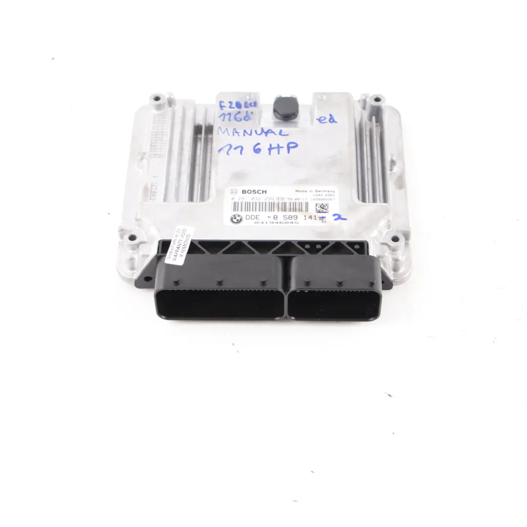 B37 116HP Engine ECU Control Unit DDE Manual to BMW F20 F21 LCI 116d ed with Part number 8589141 BMW F20 F21 LCI 116d ed B37 116HP Engine ECU Control Unit DDE Manual - SKU 8589141-2 - Part number 8589141