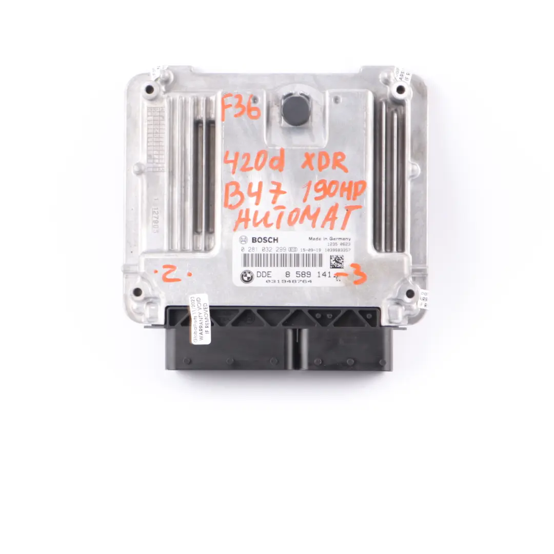 BMW F20 F21 LCI 116d B37 116HP Centralina Motore DDE Automatico - SKU 8589141 - Numero di parte 8589141