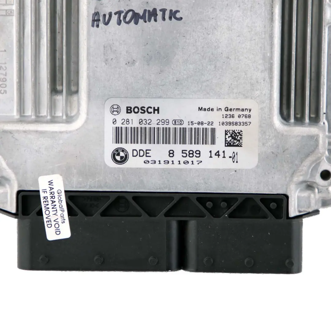 B37 116HP Engine ECU Control Unit DDE Automatic to BMW F20 F21 LCI 116d with Part number 8589141 BMW F20 F21 LCI 116d B37 116HP Engine ECU Control Unit DDE Automatic - SKU 8589141 - Part number 8589141