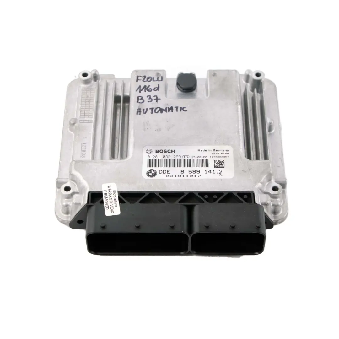 BMW F20 F21 LCI 116d B37 116HP Engine ECU Control Unit DDE Automatic - SKU 8589141 - Part number 8589141