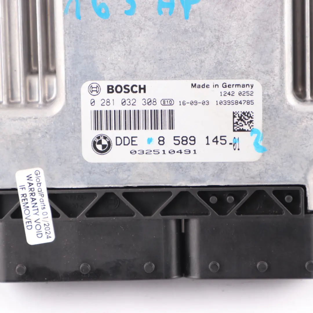 B37 163HP Engine Control Unit ECU DDE Automatic to BMW F30 F31 LCI 320d ed with Part number 8589145 BMW F30 F31 LCI 320d ed B37 163HP Engine Control Unit ECU DDE Automatic - SKU 8589145-2 - Part number 8589145
