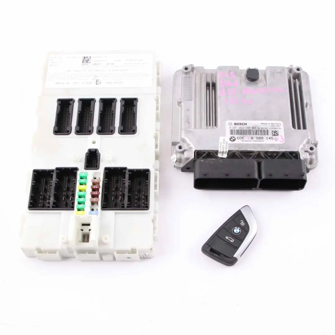 B37 116HP Engine Control Unit ECU Kit DDE FEM Key Automatic to BMW F45 216d with Part number 8589145 BMW F45 216d B37 116HP Engine Control Unit ECU Kit DDE FEM Key Automatic - SKU 8589145-3 - Part number 8589145