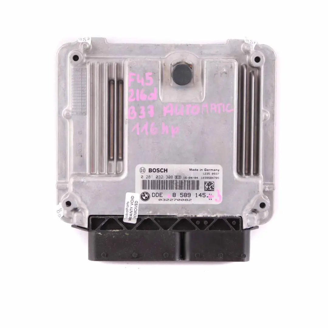 B37 116HP Engine Control Unit ECU Kit DDE FEM Key Automatic to BMW F45 216d with Part number 8589145 BMW F45 216d B37 116HP Engine Control Unit ECU Kit DDE FEM Key Automatic - SKU 8589145-3 - Part number 8589145