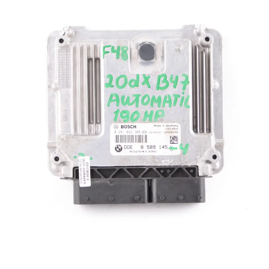 2.0dX B47 190HP Engine Control Unit ECU Kit DDE Key Automatic to BMW X1 F48 with Part number 8589145 BMW X1 F48 2.0dX B47 190HP Engine Control Unit ECU Kit DDE Key Automatic - SKU 8589145-4 - Part number 8589145