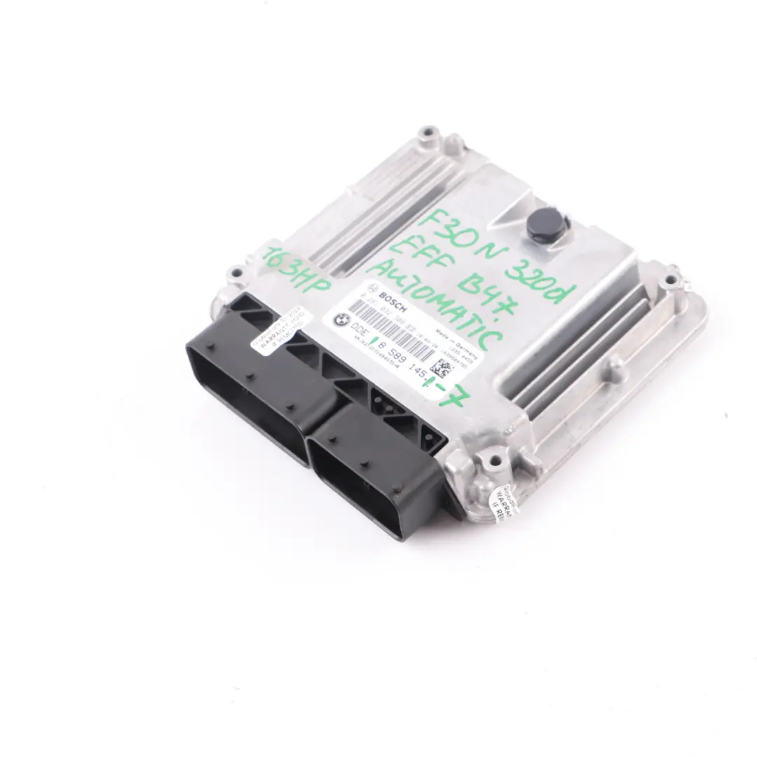 163HP B47 Engine Control Unit ECU DDE Automatic to BMW F30 F31 LCI 320d ed with Part number 8589145 BMW F30 F31 LCI 320d ed 163HP B47 Engine Control Unit ECU DDE Automatic - SKU 8589145-7 - Part number 8589145