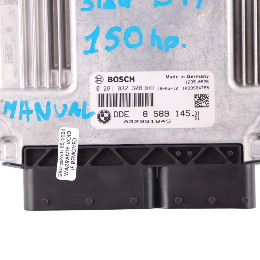 BMW F20 F21 F30 LCI 118d 318d B47 150HP DDE Engine ECU Kit Key FEM Lock - SKU 8589145-9 - Part number 8589145