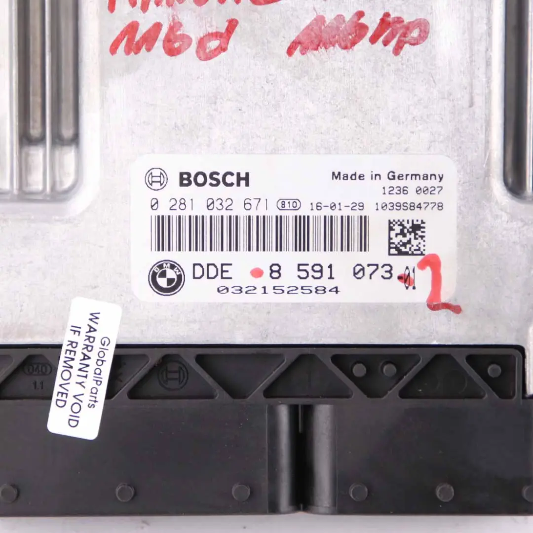 B47 Engine ECU Kit DDE + FEM + Key + Lock Manual to BMW F20 LCI 116d with Part number 8591073 BMW F20 LCI 116d B47 Engine ECU Kit DDE + FEM + Key + Lock Manual - SKU 8591073-2 - Part number 8591073