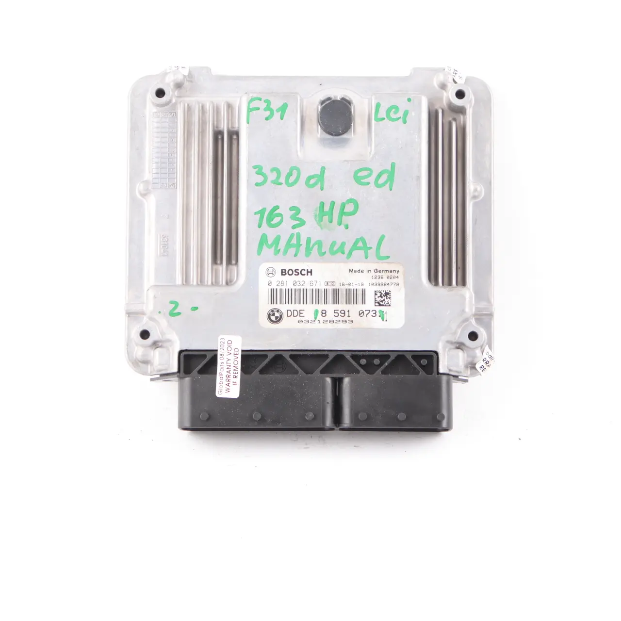 BMW F20 F30 LCI 120d 320d ed B47 163HP Motor ECU Unidad DDE 8591073 Manual