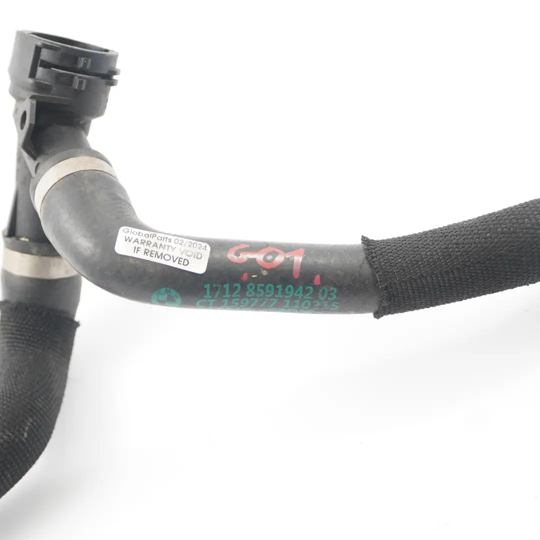 BMW X3 G01 Diesel Caja cambios aceite refrigerador agua manguera línea - SKU 8591942 - Número de pieza 8591942