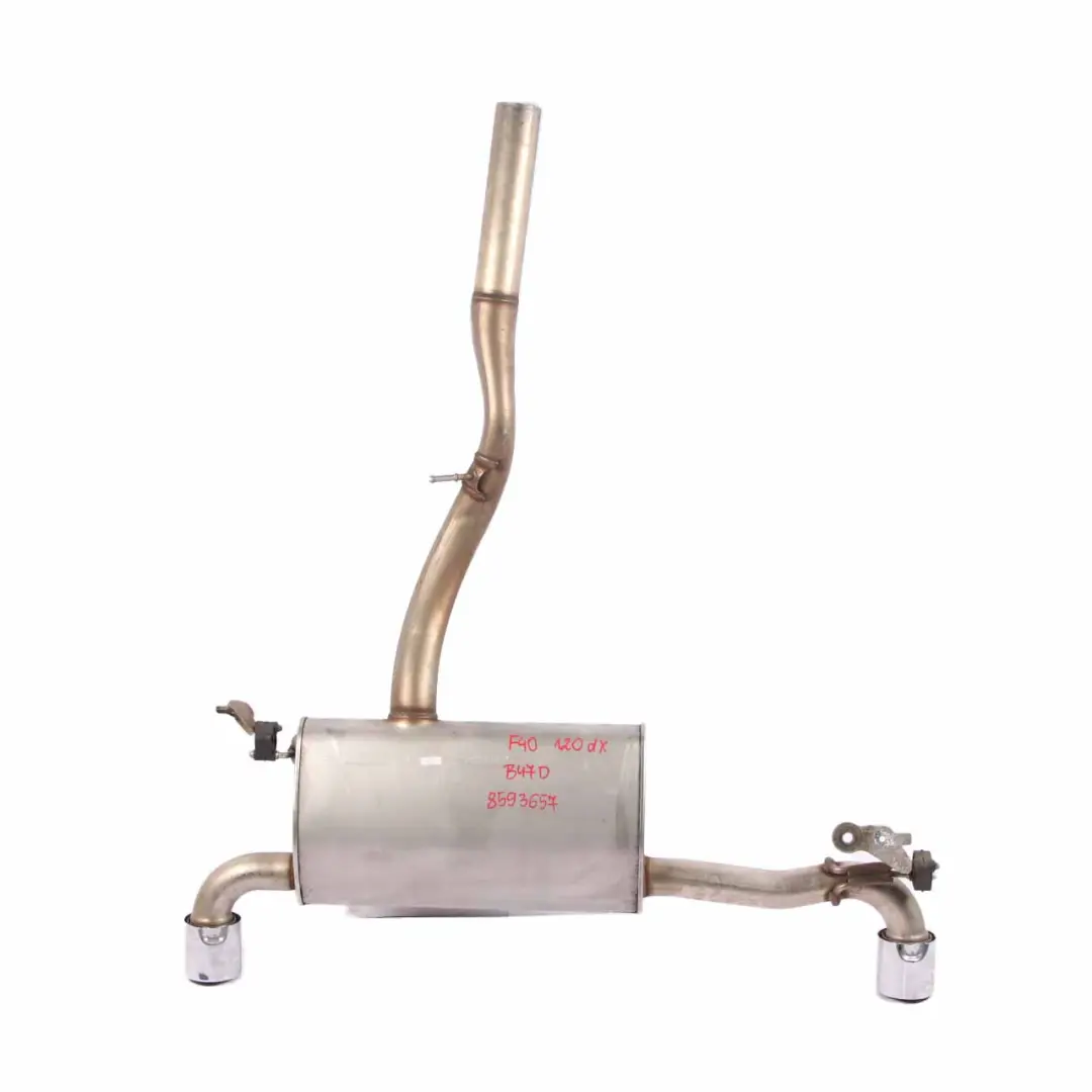 Muffler Silencer BMW F40 120dX Exhaust Box Pipe Hose Euro6 to with Part number 8593657 Muffler Silencer BMW F40 120dX Exhaust Box Pipe Hose Euro6 - SKU 8593657 - Part number 8593657