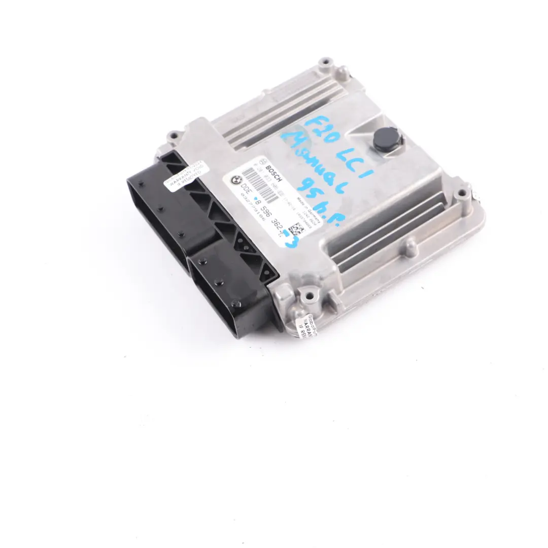 BMW F20 F21 LCI 114d 95HP N47 Diesel Engine ECU Control Unit DDE Manual - SKU 8596362-3 - Part number 8596362