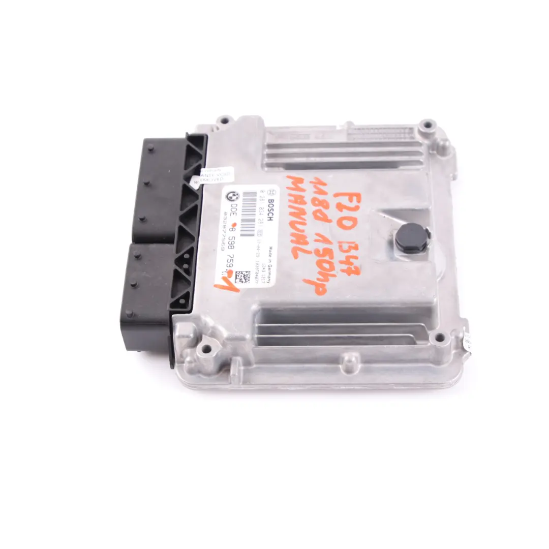 BMW F20 F30 LCI 118d 318d Diesel B47 ECU Engine Control Unit DDE Manual - SKU 8598759-1 - Part number 8598759