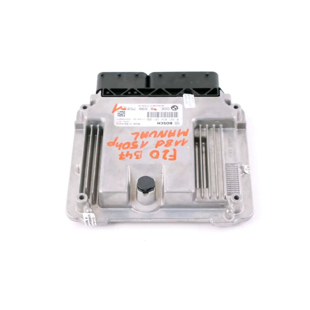 BMW F20 F30 LCI 118d 318d Diesel B47 ECU Engine Control Unit DDE Manual - SKU 8598759-1 - Part number 8598759
