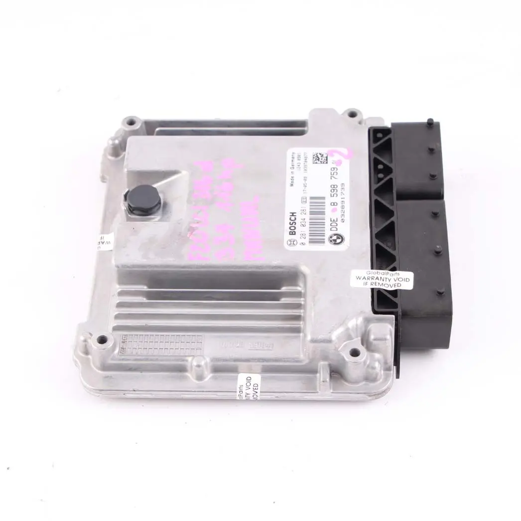 B37 ECU Engine Control Unit DDE Manual to BMW F20 F30 LCI 116d 316d Diesel with Part number 8598759 BMW F20 F30 LCI 116d 316d Diesel B37 ECU Engine Control Unit DDE Manual - SKU 8598759-2 - Part number 8598759