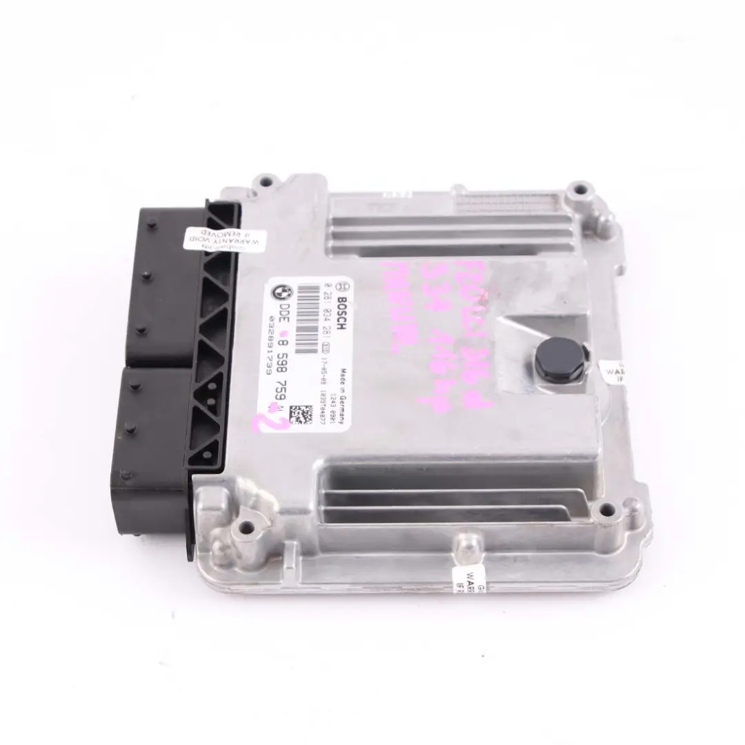 BMW F20 F30 LCI 116d 316d Diesel B37 ECU Engine Control Unit DDE Manual - SKU 8598759-2 - Part number 8598759
