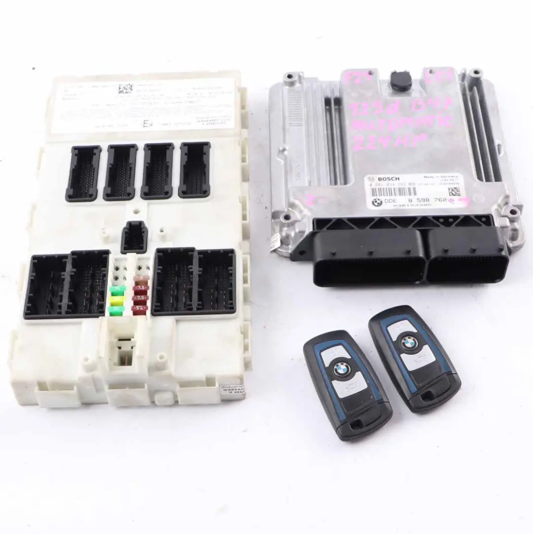 B47 224HP Engine ECU Kit DDE + FEM + 2 Keys to BMW F20 F30 LCI 125d 325d with Part number 8598760 BMW F20 F30 LCI 125d 325d B47 224HP Engine ECU Kit DDE + FEM + 2 Keys - SKU 8598760-1 - Part number 8598760