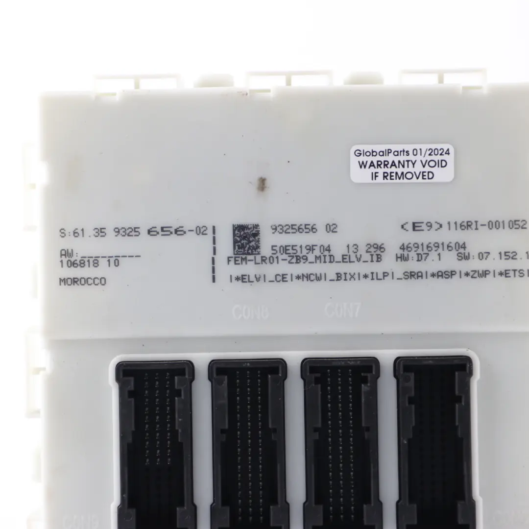 BMW F20 F30 116i 316i N13 Motore ECU KIT DME FEM Chiave Manuale - SKU 8603352-1 - Numero di parte 8603352