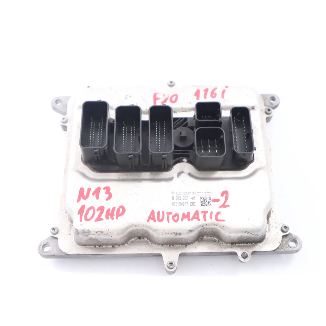 136HP Engine Control Unit ECU DME Automatic BMW F20 F30 116i 316i N13 - SKU 8603352-2 - Part number 8603352