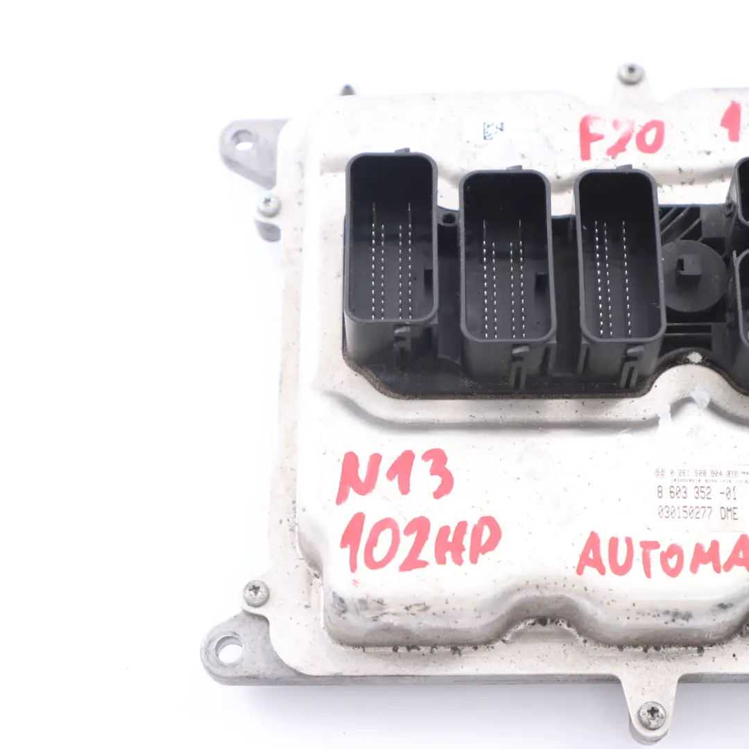 136HP Unidad Control Motor ECU DME Automático para BMW F20 F30 116i 316i N13 con número de pieza 8603352 BMW F20 F30 116i 316i N13 136HP Unidad Control Motor ECU DME Automático - SKU 8603352-2 - Número de pieza 8603352