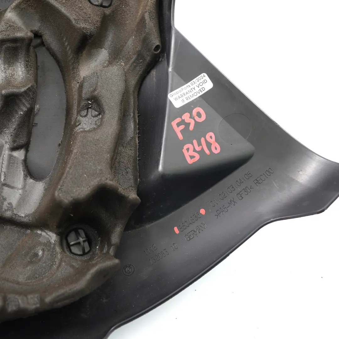 B48X Coperchio motore Pannello isolamento acustico per BMW F30 LCI 330e con numero di parte 8604836 BMW F30 LCI 330e B48X Coperchio motore Pannello isolamento acustico - SKU 8604836 - Numero di parte 8604836