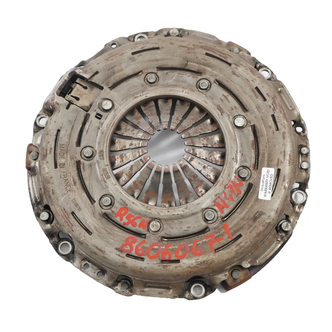 Clutch Plate Disc Mini Cooper S N18 Diesel N47N R55 R56 R57 LCI R60 Clutch Lid to with Part number 8606067 Clutch Plate Disc Mini Cooper S N18 Diesel N47N R55 R56 R57 LCI R60 Clutch Lid - SKU 8606067-1 - Part number 8606067