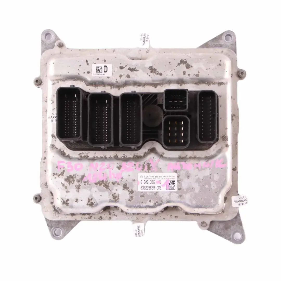 BMW F30 320iX N20 ECU Kit Engine Control Unit DME Key FEM Automatic - SKU 8606306-2 - Part number 8606306