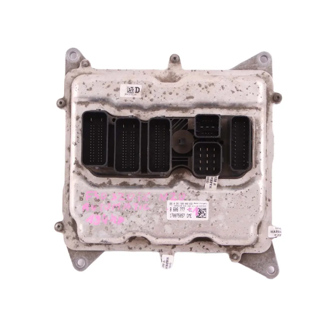 320iX N20 ECU Kit Engine Control Unit DME Key FEM Automatic to BMW F30 with Part number 8606777 BMW F30 320iX N20 ECU Kit Engine Control Unit DME Key FEM Automatic - SKU 8606777-1 - Part number 8606777