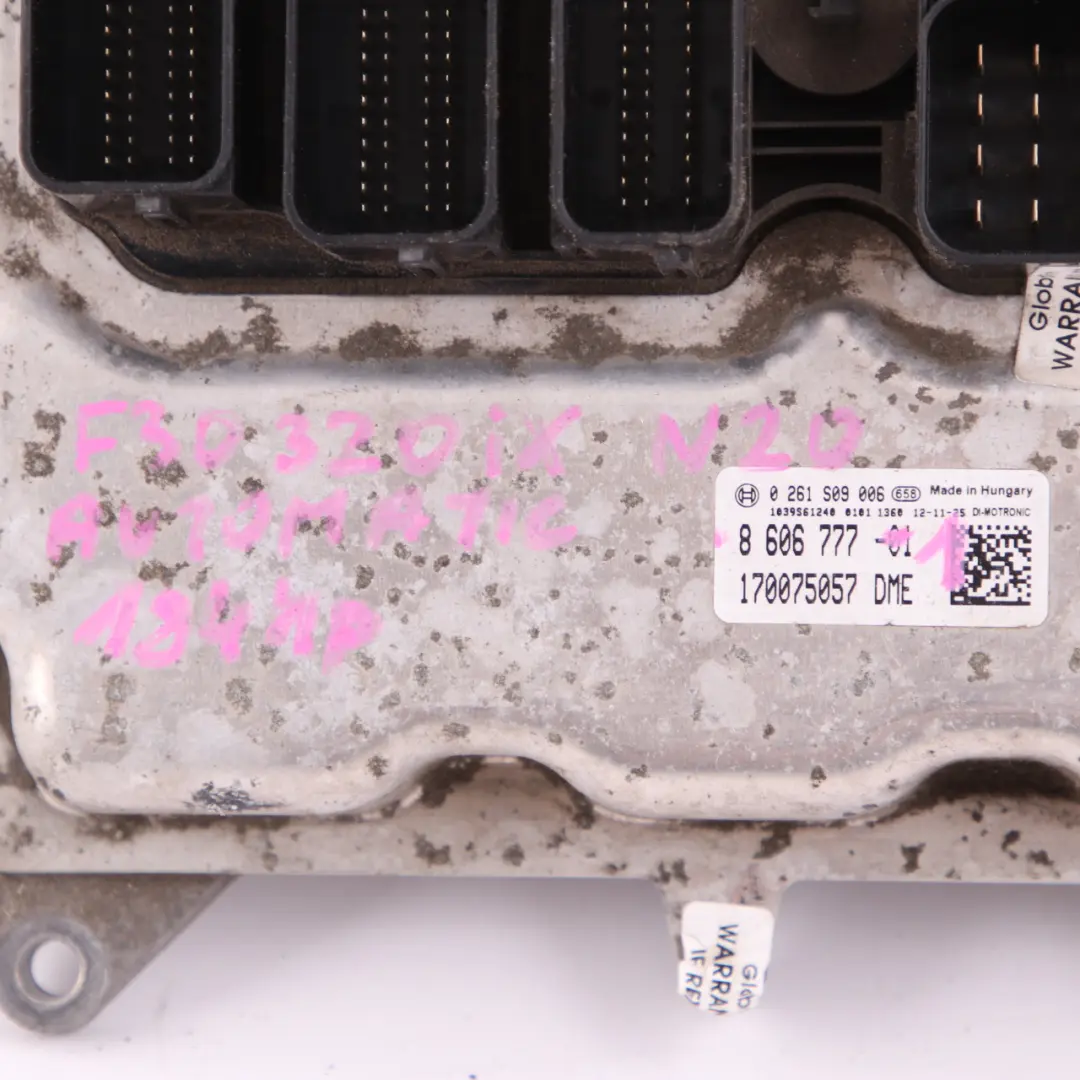 BMW F30 320iX N20 ECU Kit Engine Control Unit DME Key FEM Automatic - SKU 8606777-1 - Part number 8606777