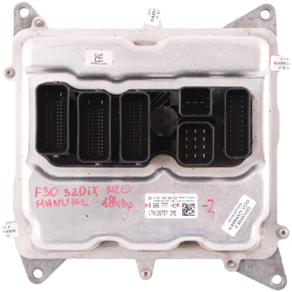 BMW F30 320iX N20 ECU Kit Engine Control Unit DME 8606777 Key FEM Lock Manual