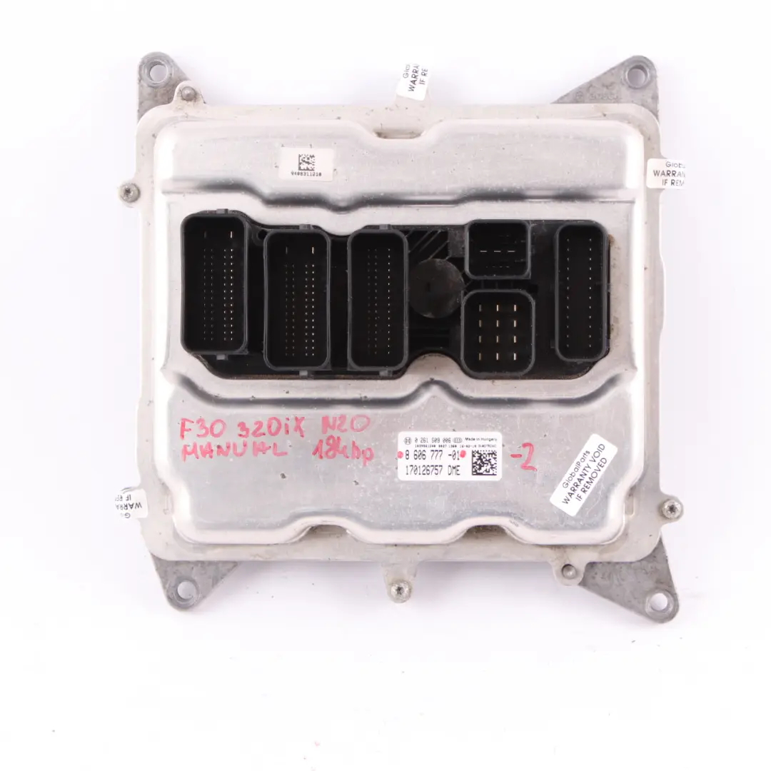 320iX N20 ECU Kit Engine Control Unit DME Key FEM Lock Manual to BMW F30 with Part number 8606777 BMW F30 320iX N20 ECU Kit Engine Control Unit DME Key FEM Lock Manual - SKU 8606777-2 - Part number 8606777
