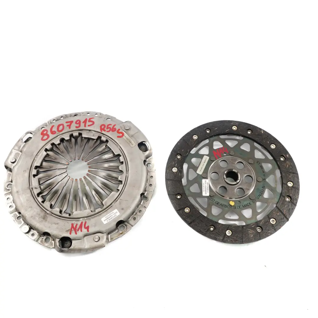 Clutch Pressure Plate Disc Kit Set to Mini Cooper S R55 R56 R57 R58 R59 Petrol N14 with Part number 8607915 Mini Cooper S R55 R56 R57 R58 R59 Petrol N14 Clutch Pressure Plate Disc Kit Set - SKU 8607915 - Part number 8607915