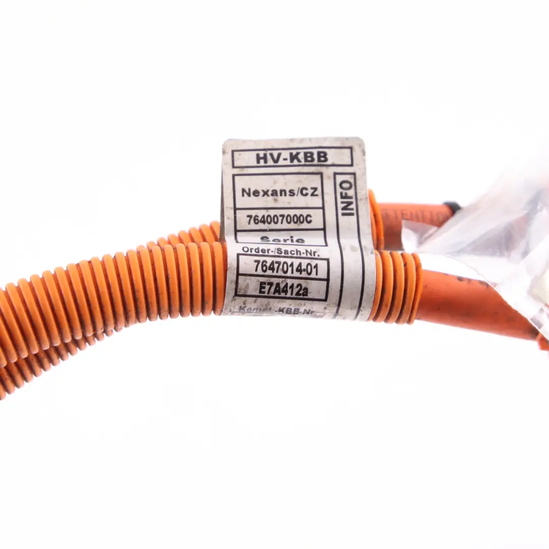 60Ah Hybrid Electric Wiring Cable Harness DC Motor Engine 7647014 to BMW i3 I01 with Part number 8609697 BMW i3 I01 60Ah Hybrid Electric Wiring Cable Harness DC Motor Engine 7647014 - SKU 8609697 - Part number 8609697