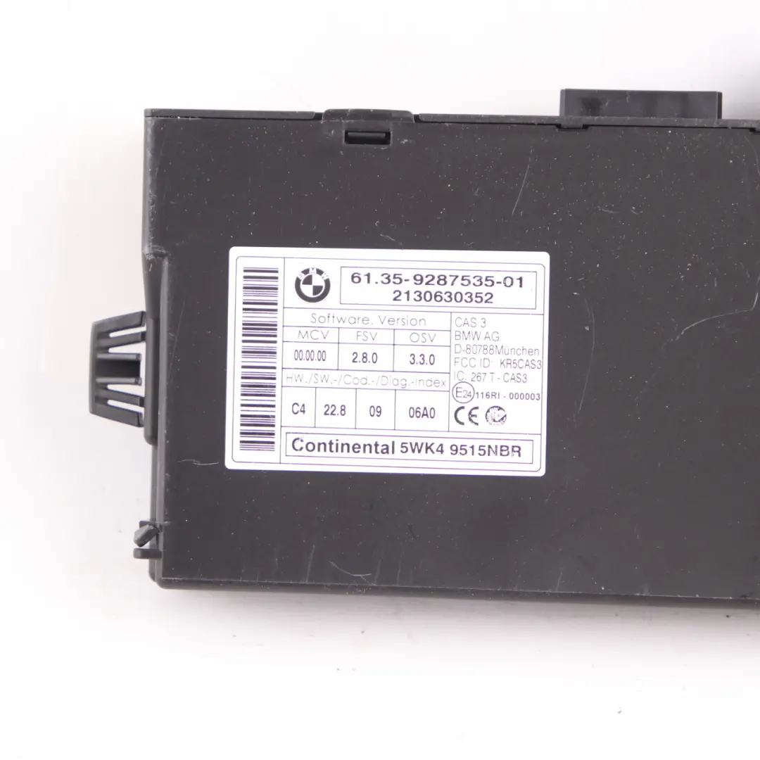 Mini Cooper S R56 LCI N18 1.6 184HP Engine ECU Kit DME CAS3 Key Manual - SKU 8610006-1 - Part number 8610006