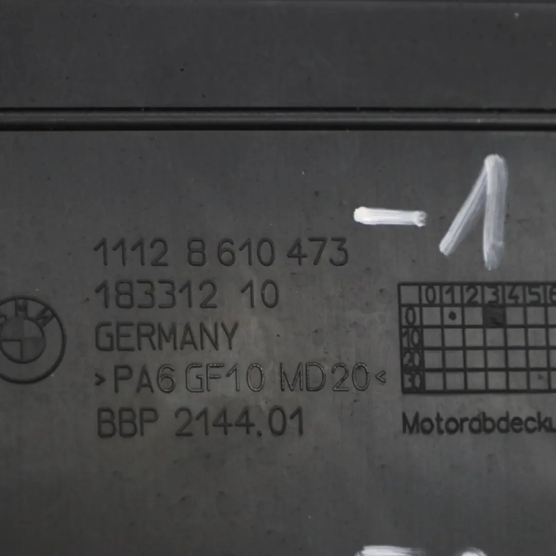 BMW F20 F21 F22 F30 F31 F32 Motor de Gasolina N20 Recinto acustico - SKU 8610473-1 - Número de pieza 8610473