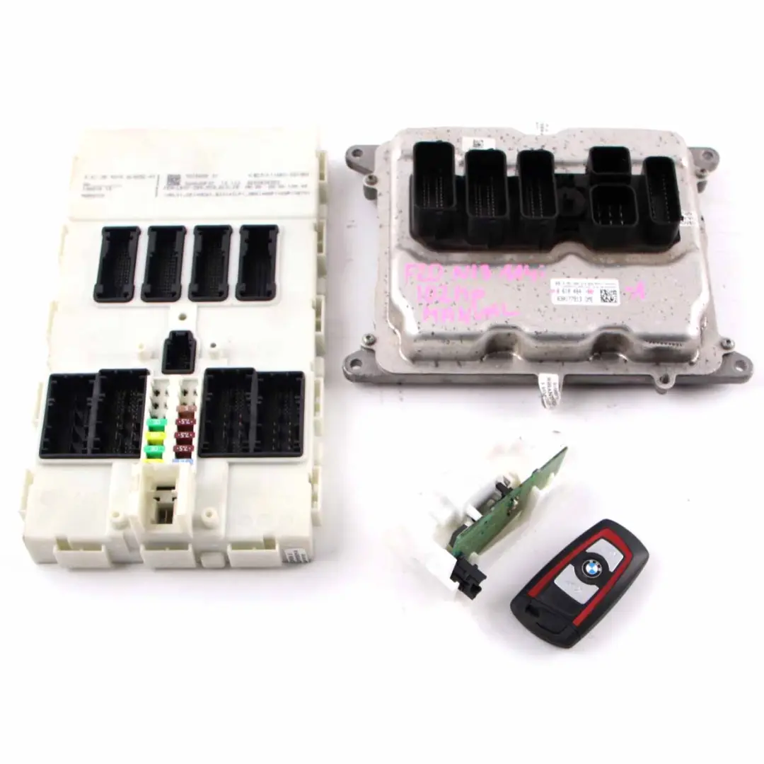 102HP Engine Control Unit ECU KIT DME 8610484 FEM Key Lock to BMW F20 F21 114i N13 with Part number 8603352 BMW F20 F21 114i N13 102HP Engine Control Unit ECU KIT DME 8610484 FEM Key Lock - SKU 8610484-1 - Part number 8603352