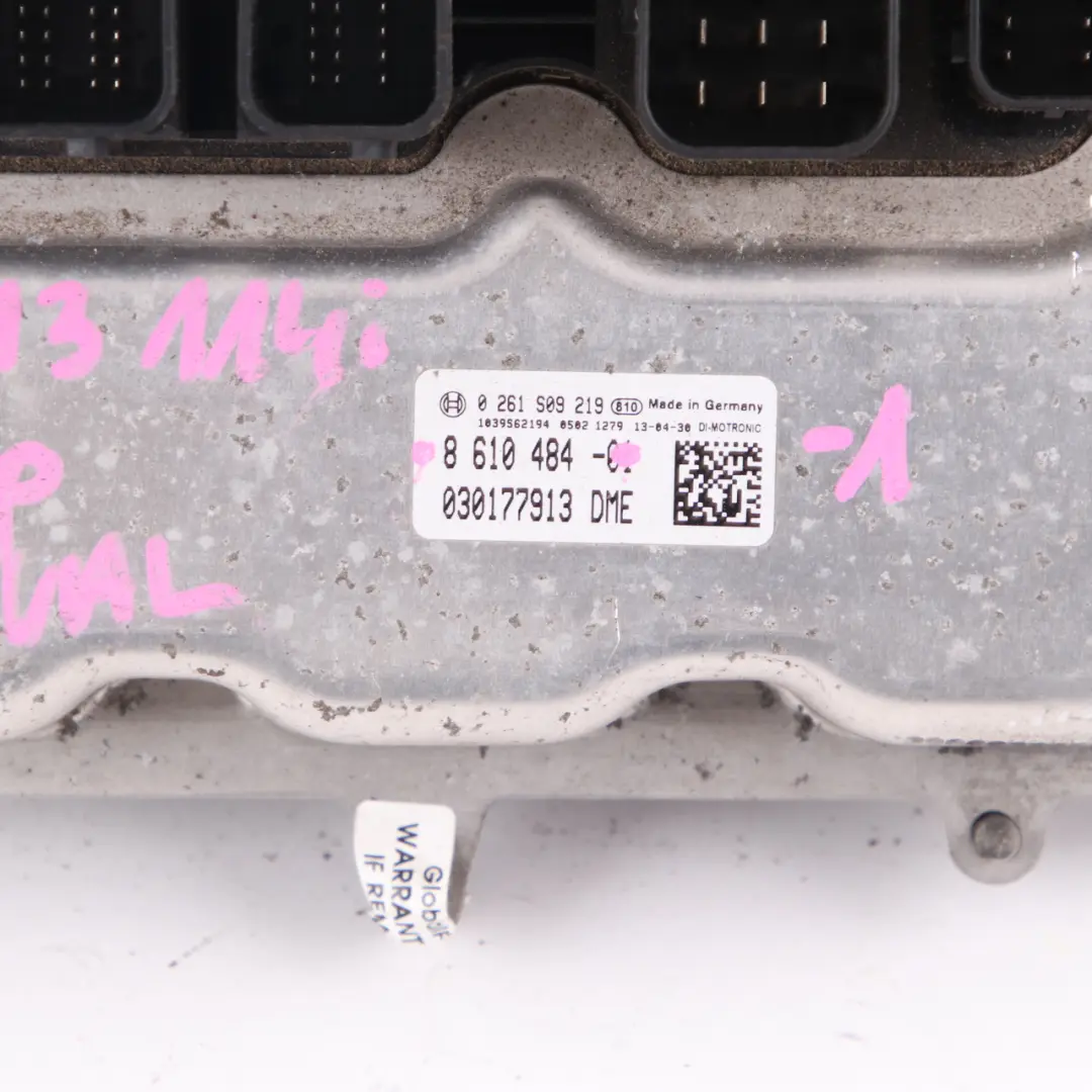 BMW F20 F21 114i N13 102HP Engine Control Unit ECU KIT DME 8610484 FEM Key Lock - SKU 8610484-1 - Part number 8603352