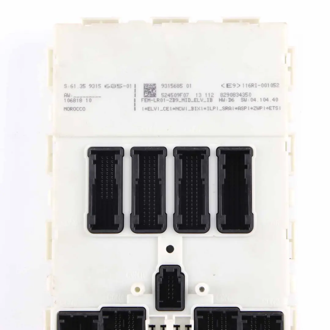 BMW F20 F21 114i N13 102HP Engine Control Unit ECU KIT DME 8610484 FEM Key Lock - SKU 8610484-1 - Part number 8603352