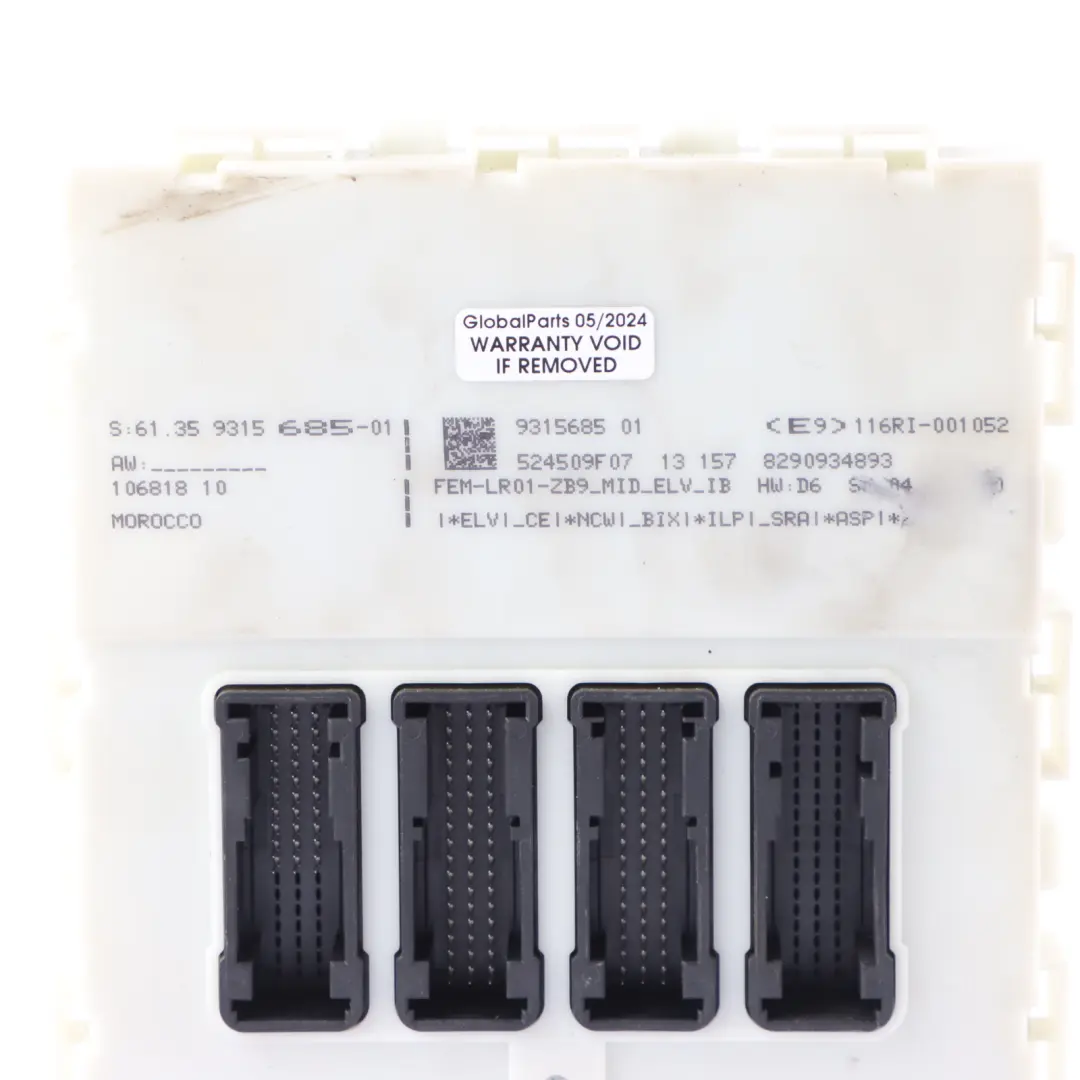 BMW F20 F21 116i F30 316i N13 136HP Engine Unit ECU Kit DME Key FEM - SKU 8610484-4 - Part number 8610484