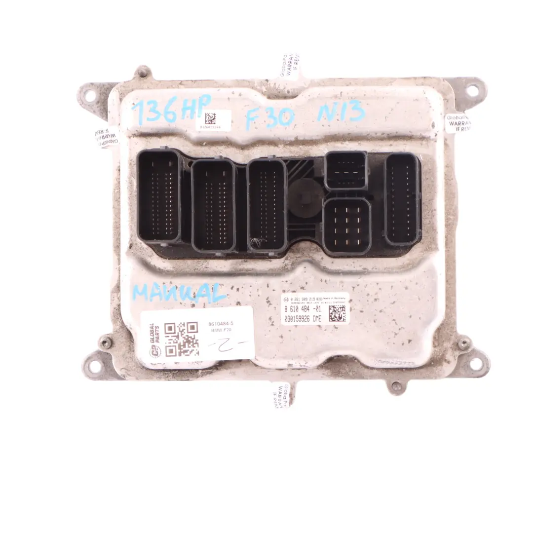 136HP Engine Control Unit ECU DME Key FEM to BMW F20 F21 116i F30 316i N13 with Part number 8610484 BMW F20 F21 116i F30 316i N13 136HP Engine Control Unit ECU DME Key FEM - SKU 8610484-5 - Part number 8610484