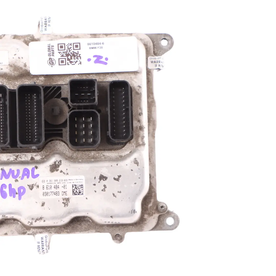 BMW F20 F21 116i N13 136HP Engine Control Unit ECU DME Manual - SKU 8610484-6 - Part number 8610484