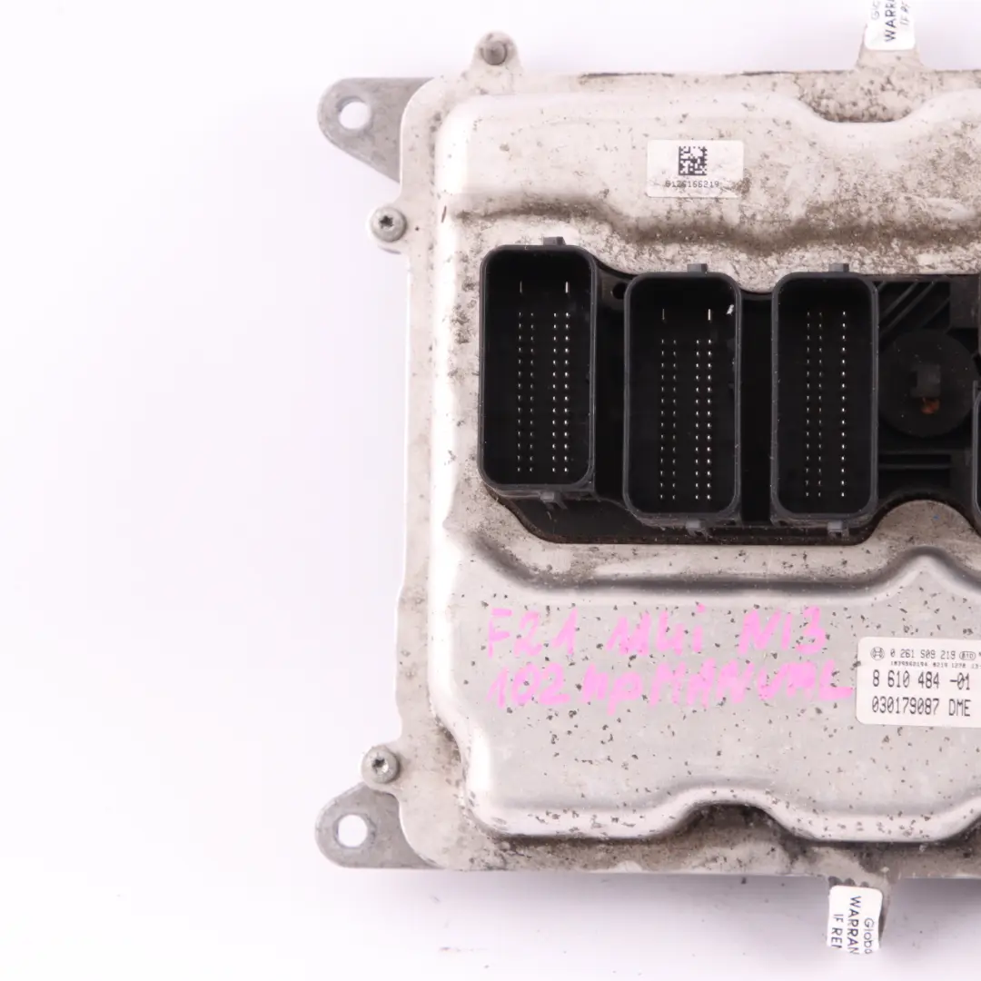 BMW F20 F21 N13 102HP Centralina Motore ECU Modulo DME Manuale - SKU 8610484 - Numero di parte 8610484
