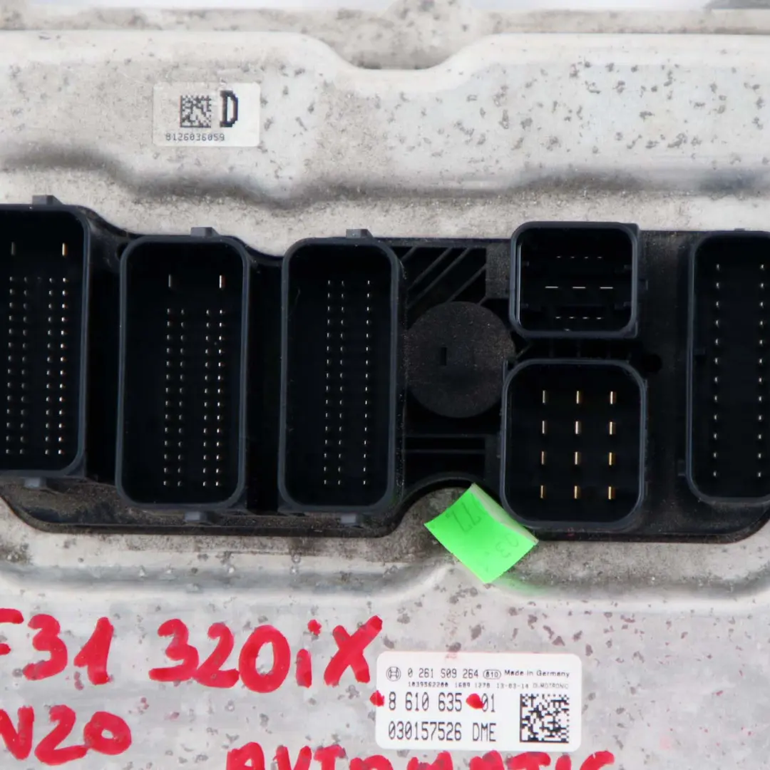20iX 320iX Petrol N20 184HP Engine Control Unit ECU DME to BMW F25 F30 F31 with Part number 8610635 BMW F25 F30 F31 20iX 320iX Petrol N20 184HP Engine Control Unit ECU DME - SKU 8610635 - Part number 8610635