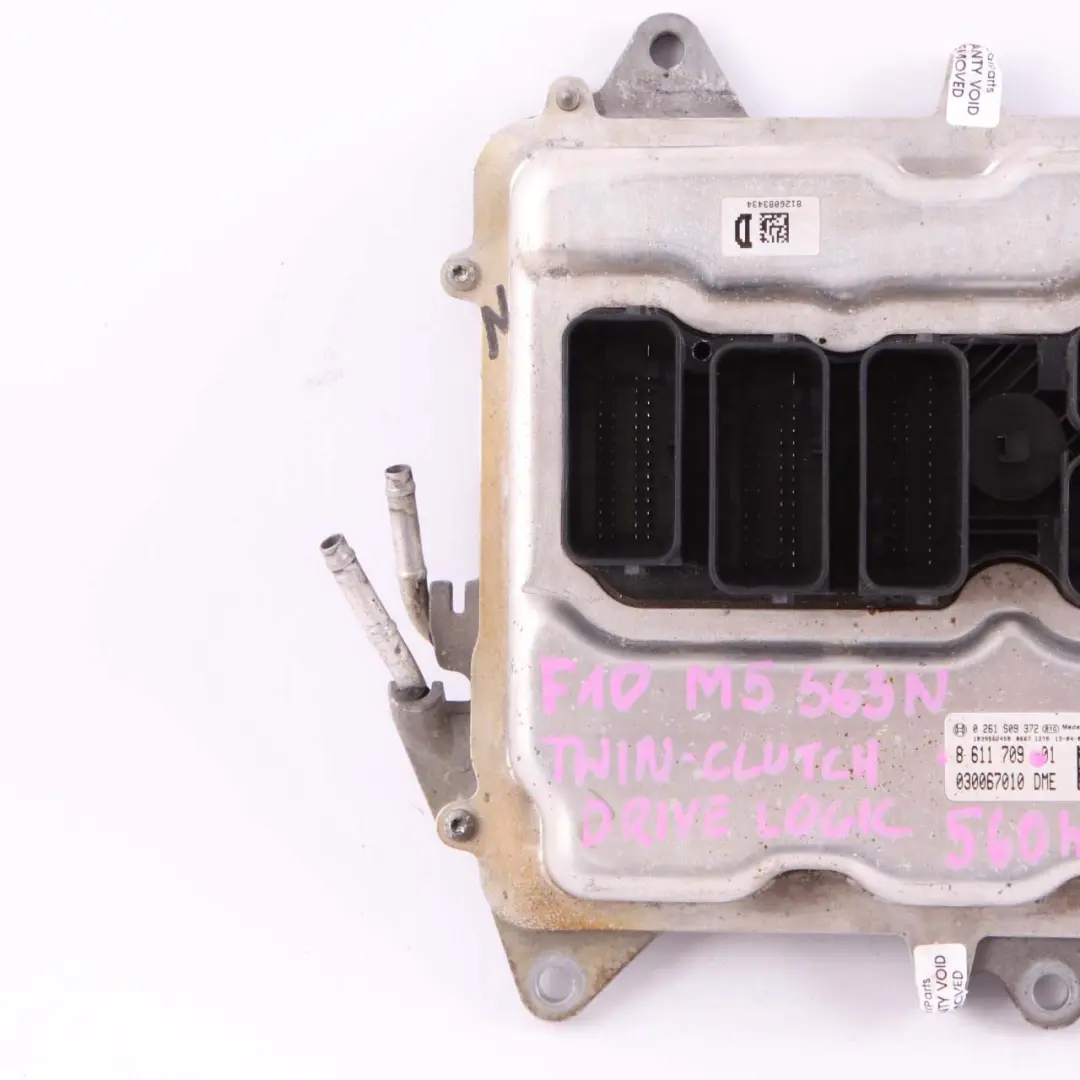 S63N 560HP ECU Control Unit Module DDE Twin-Clutch to BMW F10 F12 F13 M5 M6 with Part number 8611709 BMW F10 F12 F13 M5 M6 S63N 560HP ECU Control Unit Module DDE Twin-Clutch - SKU 8611709 - Part number 8611709