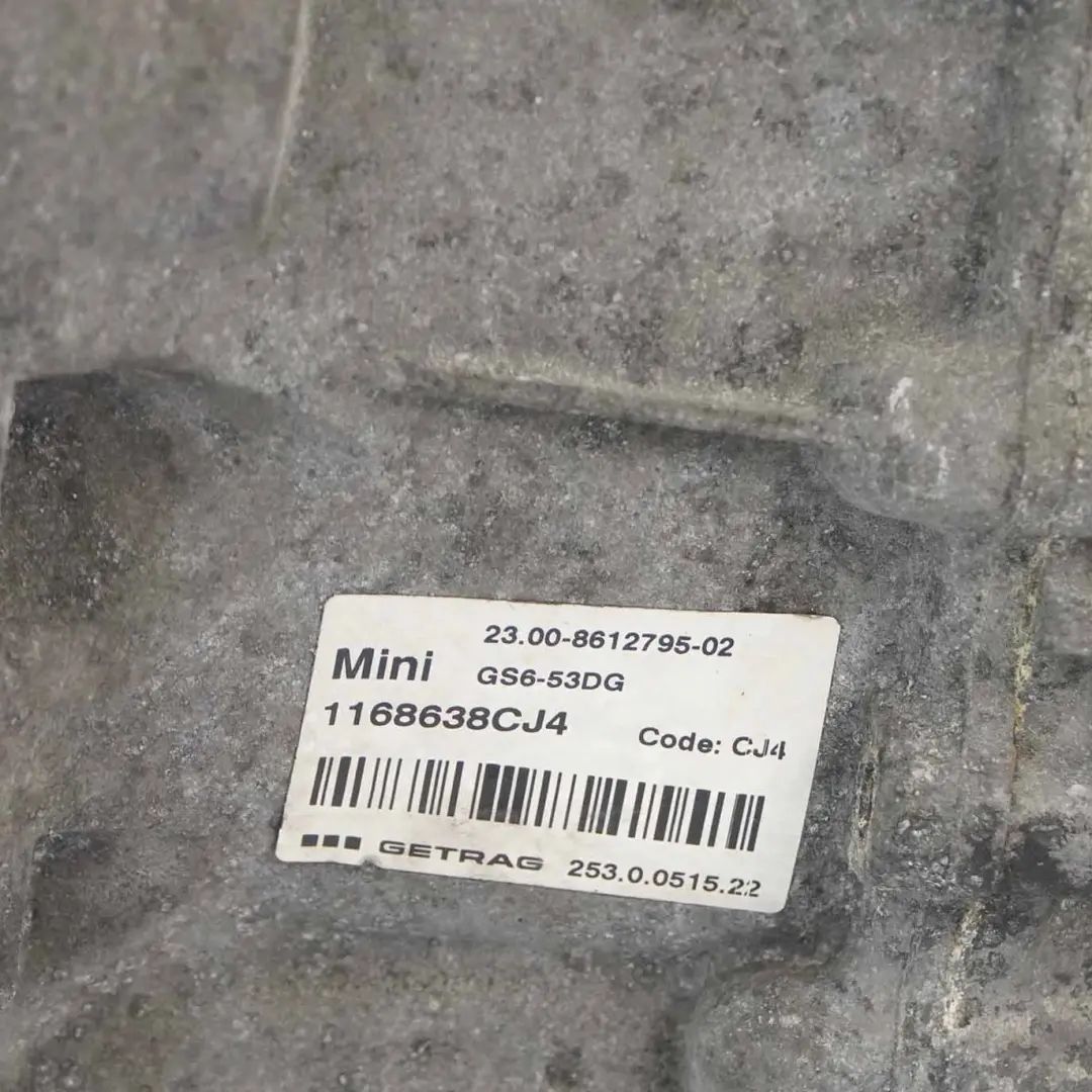 Mini SD R55 R56 LCI R58 R59 R60 Caja De cambios manual GS6-53BG GARANTIA - SKU 8612795 - Número de pieza 7594641