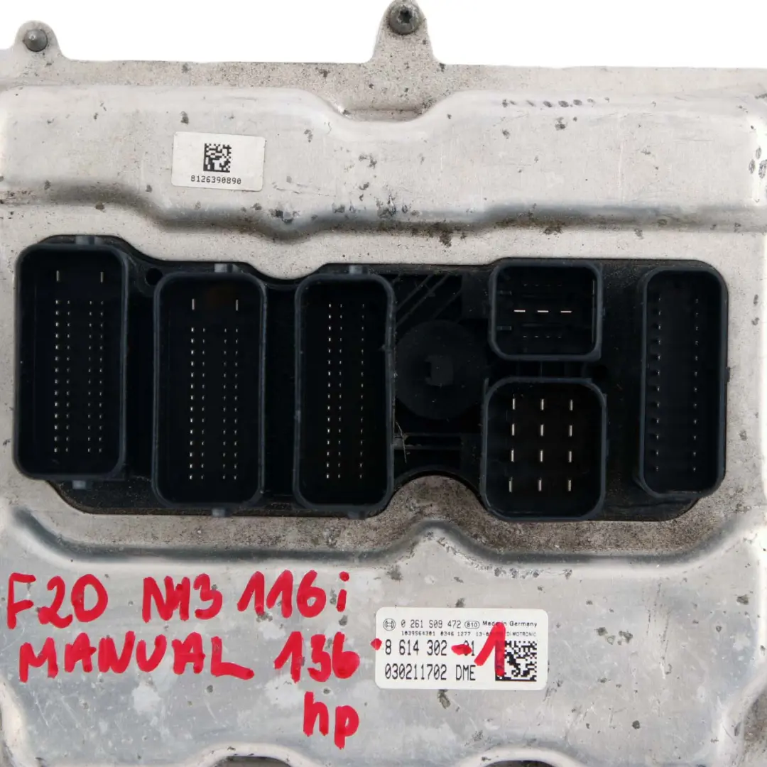 ECU KIT DME + FEM + Key + Lock to BMW F20 F21 F30 116i 316i N13 Engine with Part number 8614302 BMW F20 F21 F30 116i 316i N13 Engine ECU KIT DME + FEM + Key + Lock - SKU 8614302-1 - Part number 8614302